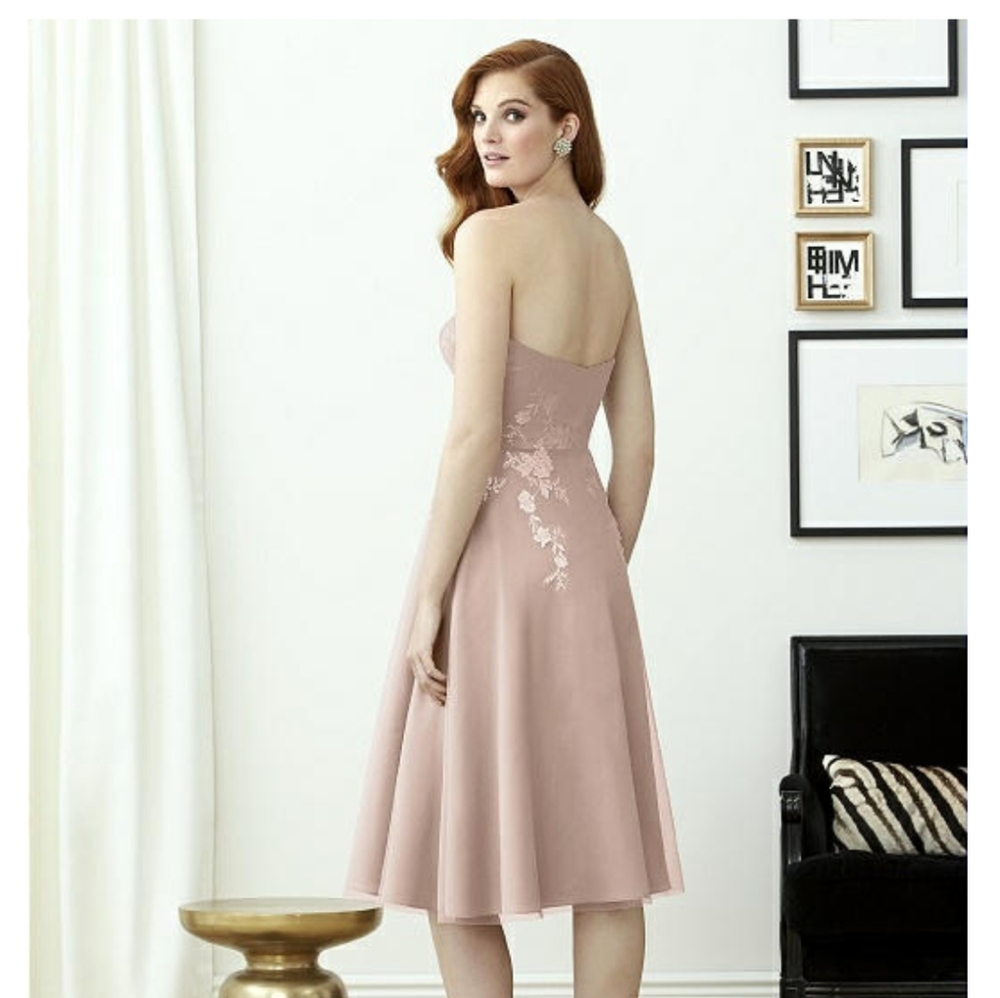 Dessy Collection • Style 2949 Tea-Length/Midi Formal/Party Dress - Picture 1 of 9